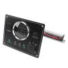 GEERYZHE Boat Gauges Set, Digital Gauge Cluster Set Metal Plastic Marine Instrument Panel with Keys for Yachts Speedboats (Black) view 3