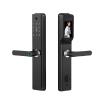 KIEEQGAK WiFi Tuya Smart Lockwith Handle English/Russian/Spanish/Portuguese Fingerprint PasswordElectronic Smart Door Lock(H12 24260 S Hook) view 1