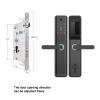 KIEEQGAK WiFi Tuya Smart Lockwith Handle English/Russian/Spanish/Portuguese Fingerprint PasswordElectronic Smart Door Lock(H12 24260 S Hook) view 2