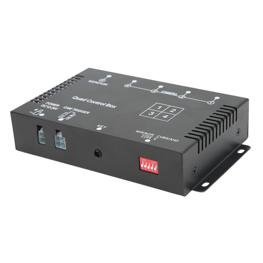 Distribution Block, Video Splitter 1080P AHD DC12V 24V with Head Interface for RV Truck