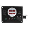 GEERYZHE Boat Gauges Set, Digital Gauge Cluster Set Metal Plastic Marine Instrument Panel with Keys for Yachts Speedboats (White) view 1