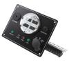 GEERYZHE Boat Gauges Set, Digital Gauge Cluster Set Metal Plastic Marine Instrument Panel with Keys for Yachts Speedboats (White) view 3