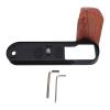Akozon Camera L Shape Grip Quick Release Plate Wood Aluminum Alloy Handle for X T50 view 1