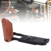 Akozon Camera L Shape Grip Quick Release Plate Wood Aluminum Alloy Handle for X T50 view 2