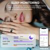 Retro Smart Ring Health Tracker, IP68 Waterproof Fitness Tracker, Sleep & Step Monitoring, Smart Ring with Heart Rate, Calorie & Activity Tracking, iOS & Android Compatible(#10(Black)) view 3