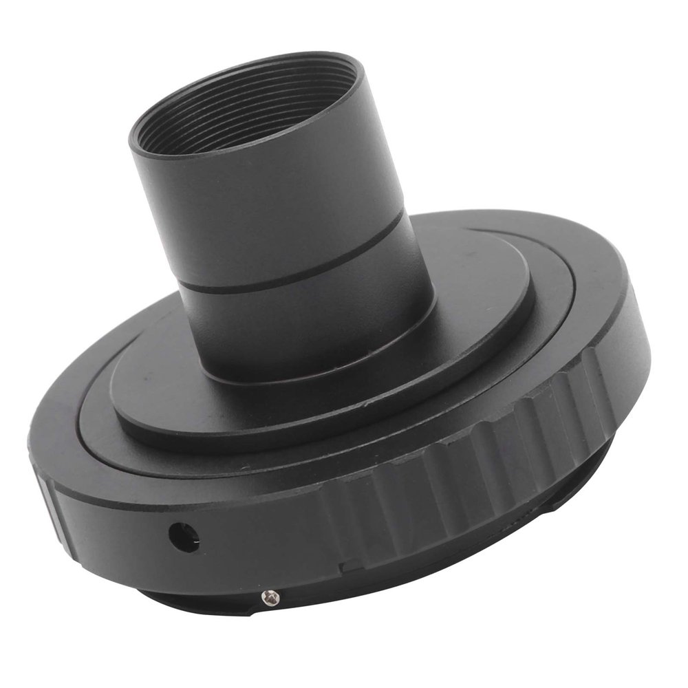 24.5mm 0.965in Lens Adapter T Ring Metal Lens Adapter Manual Control and Exposure M42x0.75mm Thread for Telescope Accessories Black