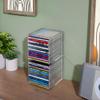 STORi Stackable Clear Plastic CD Organizers (2 Pack) Cube Jewel Case Holders Perfect for Theatre Room | Holds up to 12 CD Cases per Organizer | Made in USA view 4