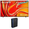 Sony K65XR70 65 Inch 4K Bravia LCD Mini LED Full Array HDR Google TV with an Austere 5S-PS4-US1 4-Outlet Power with Omniport USB (2024) view 1