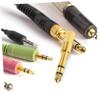 6.5mm Male to 3.5mm Female Audio Adapter aux Adapter for Headphones Plug and Play view 2