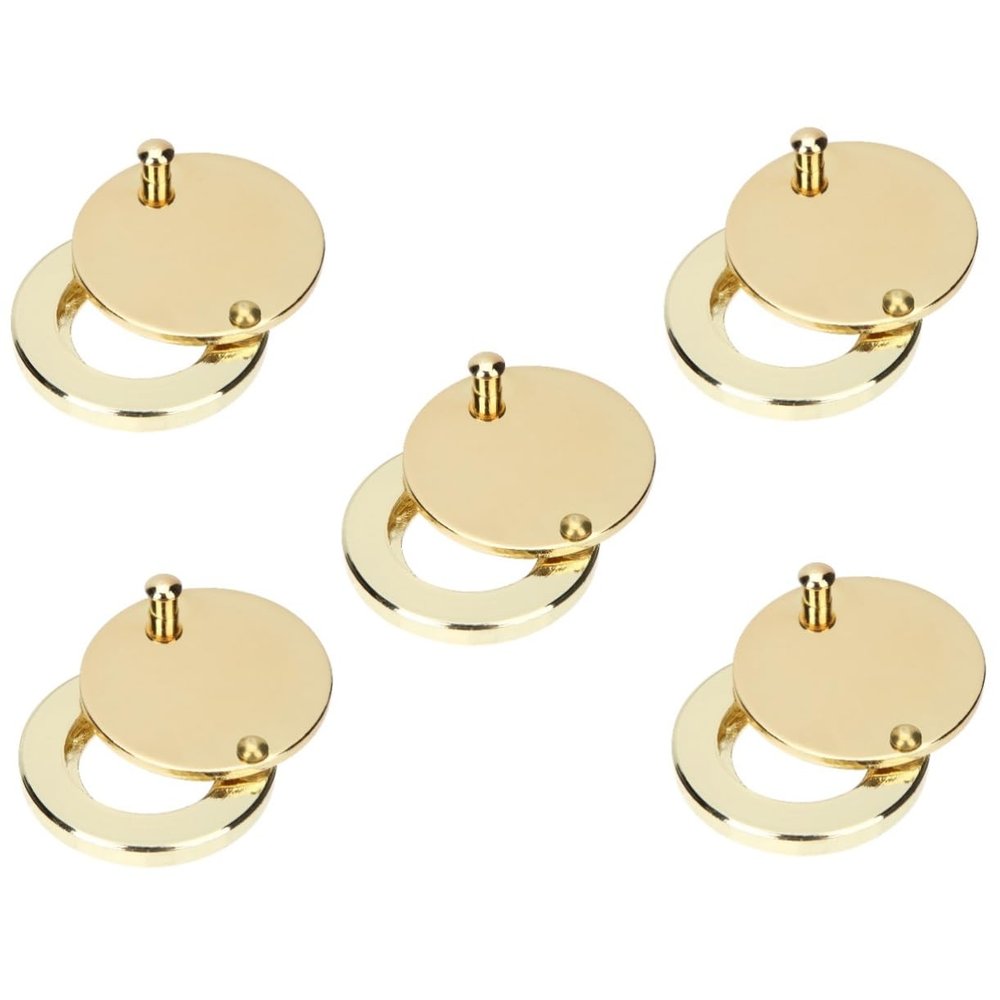 ARTIBETTER 5pcs Peephole Cover Plate Copper Door Viewer Protector for Enhanced Privacy Design for Apartments and Homes Door Hole Shield