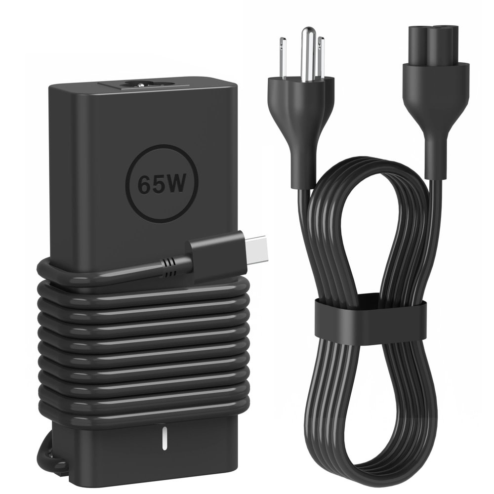 GEYUTOTE 65W USB C Laptop Charger Compatible with Dell Laptop Charger for Latitude 5000 Series and XPS Chromebook Computer Type C Fast Power Adapter