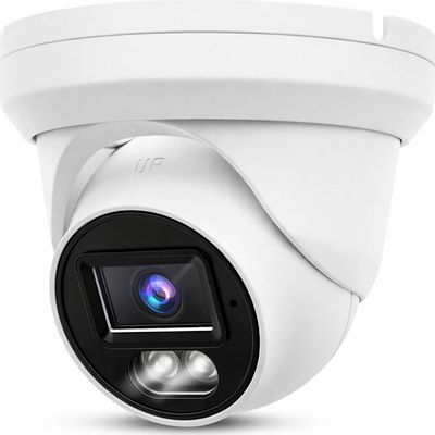 4K 8MP PoE IP Turret Camera Outdoor 24/7 Full Color Night Version 2.8mm 105 Wide Angle, H.265, IP67, Compatible with Uniview NVR, NDAA Compliant IP Security Camera