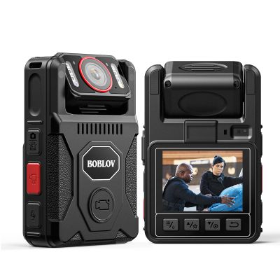 BOBLOV M7Pro 4K GPS Body Worn Camera, Internal 256GB Body Camera with Audio, 180 Rotate Lens, 4000mAh for 14 Hours Video Recording, Fast Charging with 4-5 Hrs for Law Enforcement, Delivery(256GB