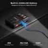 BOBLOV M7Pro 4K GPS Body Worn Camera, Internal 256GB Body Camera with Audio, 180 Rotate Lens, 4000mAh for 14 Hours Video Recording, Fast Charging with 4-5 Hrs for Law Enforcement, Delivery(256GB view 4