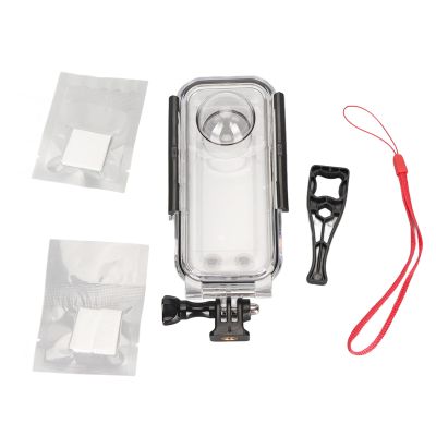 Camera Dive Case, Waterproof Protective Housing for Insta360 X3, 131ft Deep Diving Shell, Panoramic Underwater Camera Case with Fog Proof Film, PC Material, Transparent