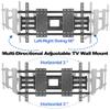 70-120 inch TV Wall Mount, 75 86 90 98 100 110 inch Full Motion TV Wall Mount, Fully Adjustable Heavy Duty TV Stand Bracket for Large Screen LED TV, Max. VESA 1000x600mm, Load 287LBS view 4
