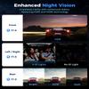 360 View 4 Channel Dash Cam Front and Rear Left Right Inside Camera for Cars, GPS and 5G Band WiFi, Night Vision, 160 Wide Angle, WDR, 24H Parking Mode, Supercapacitor, Included 128GB Card view 3