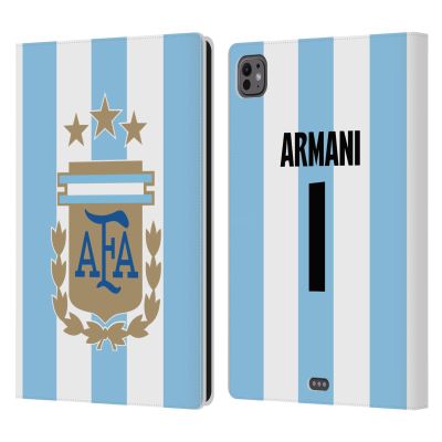 Head Case Designs Officially Licensed Argentina National Football Team Franco Armani 2024/25 Player Home Kit 2nd Group Leather Wallet Case Compatible with Apple iPad Pro 11 M4/M5 2024/2025