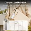 PHIXERO P10PRO External NVMe SSD 512GB, Up to 1050MB/s, USB 3.2 Gen2, Includes 2-in-1 USB C Cable, Portable Hard Drive for iPhone 15/16 PRO/Android/Mac, White view 4