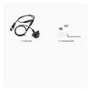 4 Pin Aviation Head Cable 170 Fisheye Lens HD 1080P 360 Adjustable Rear Reversing Backup Camera for AHD Monitor(Black Camera) view 2