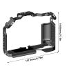 Camera Cage Aluminum Video Rigs with 1/4inch Thread Cold Shoe Ergonomic Camera Cage Quick Release Plate Stabilizer view 4