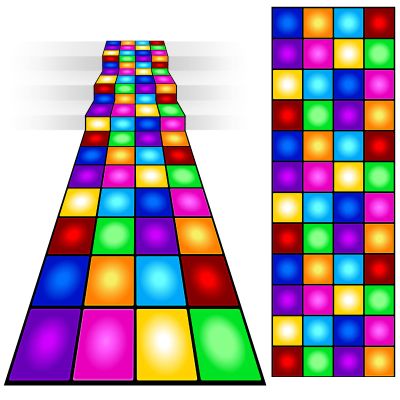 Remagr Neon Dance Floor Party Decorations Disposable Blacklight Neon Rug UV Reactive Fluorescent for Carnival Disco Birthday Wedding Party Favors(32 x 4.5 ft)