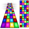 Remagr Neon Dance Floor Party Decorations Disposable Blacklight Neon Rug UV Reactive Fluorescent for Carnival Disco Birthday Wedding Party Favors(32 x 4.5 ft) view 1