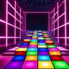 Remagr Neon Dance Floor Party Decorations Disposable Blacklight Neon Rug UV Reactive Fluorescent for Carnival Disco Birthday Wedding Party Favors(32 x 4.5 ft) view 4