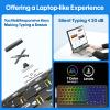 BABG Keyboard Case for iPad 10th Generation&iPad 11th(A16,2025),iPad Air 11/iPad Pro 11 inch Keyboard&iPad Air 5th/Air 4th Keyboard,Non-Trackpad,360Swivel,7 Use Modes,Backlight-Black view 4