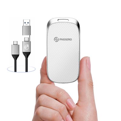PHIXERO P20 External Portable SSD 512GB,up to 2050Mb/s,External Solid State Drives with 2 in 1 USB C Cable with LED Indicator,USB 3.2 Gen 2 Portable Hard Drive for iPhone 15/16 PRO, Mac, PC & Laptops