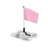 BGNing Colorful Flag Expansion Bracket with Fixed Mounting Bracket Compatible with NEO (Pink) view 2
