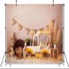 BELECO 20x10ft Fabric Spring Easter Backdrop Interior Rabbit Toys Eggs Flowers Straw Photography Background Kids Newborn Birthday Party Decorations Easter Banner Photoshoot Booth Studio Props view 4