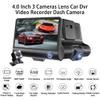 WiFi Night Vision Car DVR HD 1080P Inside Vehicle Dash Cam Dual/Three Way Camera DVRs Recorder Video Dashcam Camcorder GPS Car Dashboard Camera Recorder with view 4