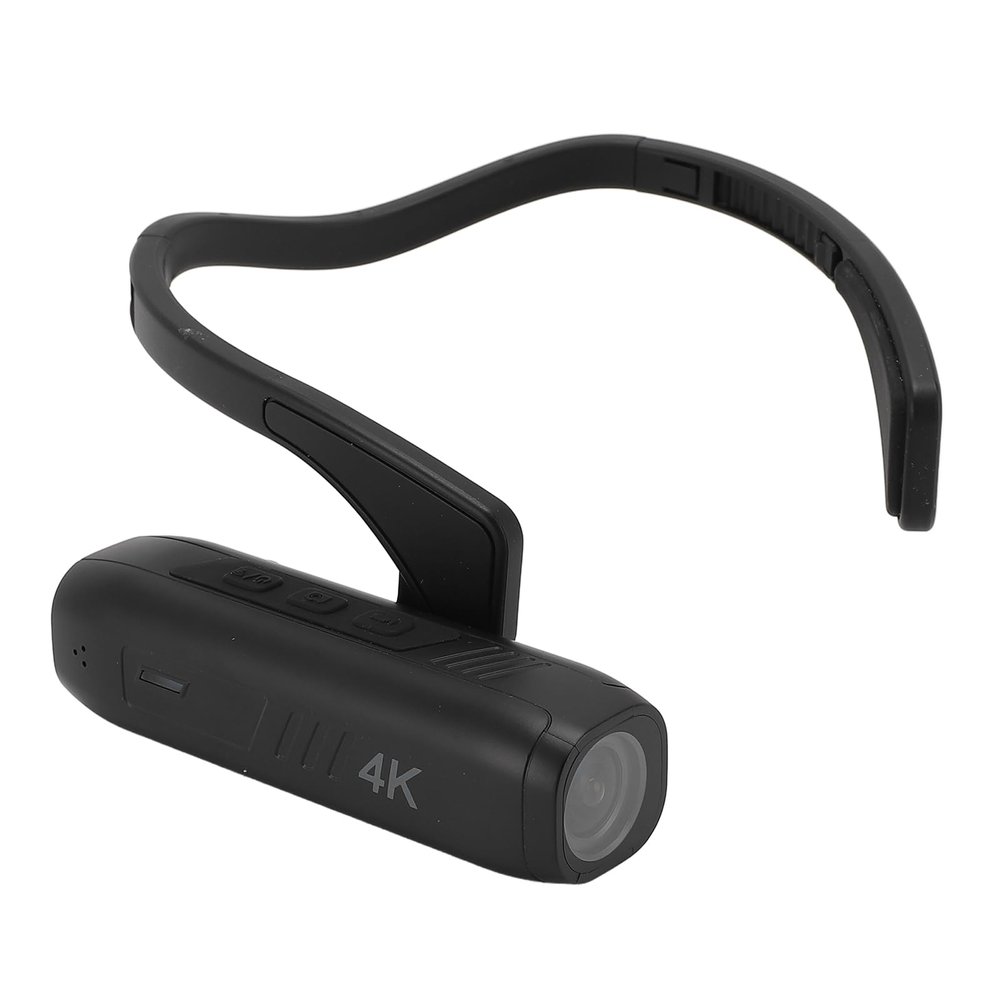 Head Mounted Camera 4K Video Camcorder, Wearable Video Camera 4K 60FPS 42MP 120 Wide Angle Vlog Camera, EIS 6.0 Anti Shake, APP Control, Built in Mic, for Sports
