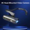 Head Mounted Camera 4K Video Camcorder, Wearable Video Camera 4K 60FPS 42MP 120 Wide Angle Vlog Camera, EIS 6.0 Anti Shake, APP Control, Built in Mic, for Sports view 2