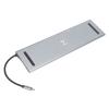 12 in 1 USB C Docking Station, 4K 30Hz HD Support, PD 100W Fast Charging, Multi Functional Multi Port USB C Hub Adapter, Gray Aluminum Alloy Case view 4