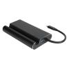 7 in 1 Docking Station USB Type C Hub, HD Multimedia Interface, VGA, RJ45, PD Charging Adapter, Aluminium Alloy Material, Mobile Phone Holder, Easy Plug and Play view 4