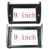 DLDLD 2 DIN 9 inch Car Stereo Audio Fascia Frame for Volkswagen VW Polo 2011-2016 DVD Panel Bezel Frame Installation Trim Kit(Black) view 2