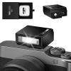 MEDALight Upgrade Aluminum F1s Mini Camera Flash for Ricoh GR3/GR3X/Fuji/Sony ZV1/Nikon/Canon/Olympus/Digital Film Cameras,Portable Hot Shoe Camera Flash Speedlite for DSLR Camera(Black). view 1