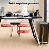 Under Desk Cable Management, 15.7 in Computer Cable Management White, 6Pcs Self-Adhesive J Channel Wire Raceway, Computer Cord Hider for Home & Office, Kid & Pet Trip Prevention view 2