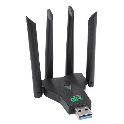 USB Adapter, 1300Mbps Dual Band 2.4G 5GHz USB Adapter, Portable USB Network Adapter Replacement for Wins 7 8 8.1 10 11