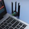 USB Adapter, 1300Mbps Dual Band 2.4G 5GHz USB Adapter, Portable USB Network Adapter Replacement for Wins 7 8 8.1 10 11 view 2