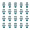 TXWTXPJ-LC OM3 Duplex Multimode Fiber Optic Coupler Keystone Jack,LC/OM3 Duplex Multimode Coupler Keystone Jack Modular for Patch Panels and Wall Plates ,Surface Mount Boxes-White (20) view 1