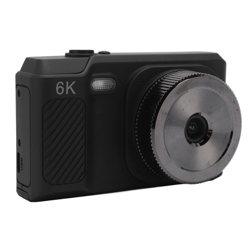 1080P Digital Camera, 48MP Vlogging Camera for Photography and Video, Autofocus Anti Shake, Point and Shoot Digital Camera with 16X Zoom, Portable Compact Camera (Black)