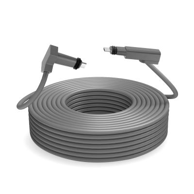 1200Mbps Satellite Replacement Cable, Signal, IP68 Water, Easy Installation, Stylish Gray Design, Indoor & Outdoor (49FT(15M))
