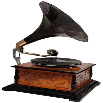 Antique HMV Gramophone Phonograph Working Audio,Win-up Record Players, Vintage