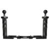LetonPower Dual Handle Underwater Camera Tray, Aluminum Alloy Video Stabilizer Bracket with 2 Joint Arms for Camera Housing and Video Light view 1