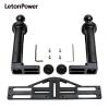 LetonPower Dual Handle Underwater Camera Tray, Aluminum Alloy Video Stabilizer Bracket with 2 Joint Arms for Camera Housing and Video Light view 2
