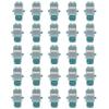 TXWTXPJ-LC OM3 Duplex Multimode Fiber Optic Coupler Keystone Jack,LC/OM3 Duplex Multimode Coupler Keystone Jack Modular for Patch Panels and Wall Plates ,Surface Mount Boxes-White (25)