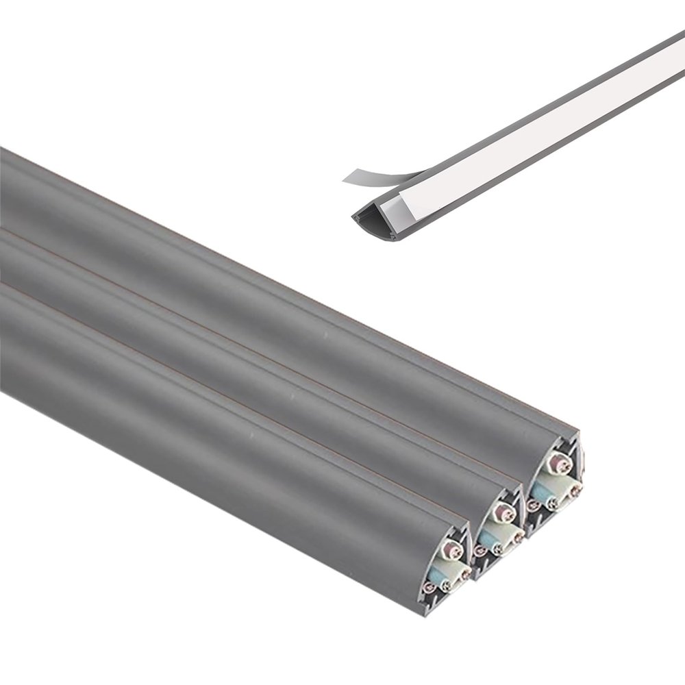 Wire Protector Tubing for Wall, 1 2 3 5 Pc Skid-Resistant Removable Electric Wire Cord Hider Ducting, Floor Corner Cable Cavity Troughs for Keeper Baby/ Children/ Dog(3pc,11mmx11mm/0.43inx0.43in)